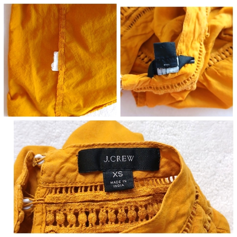 J. Crew Mustard Yellow Blouse - Picture 5 of 5